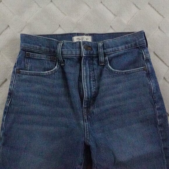 Madewell Classic Straight Leg Jean Womens 27 High Rise Blue Denim - Picture 2 of 10
